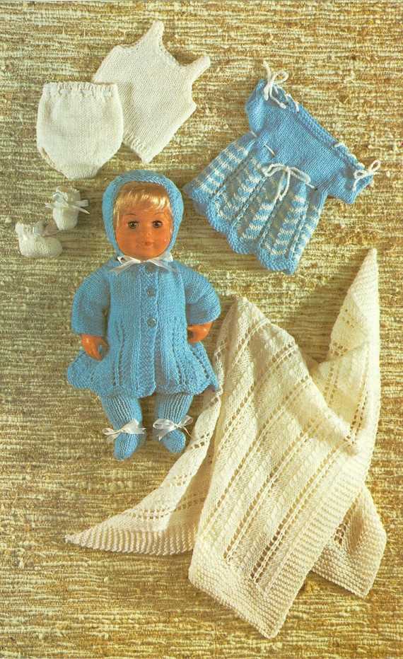 12 inch doll clothes knitting patterns free
