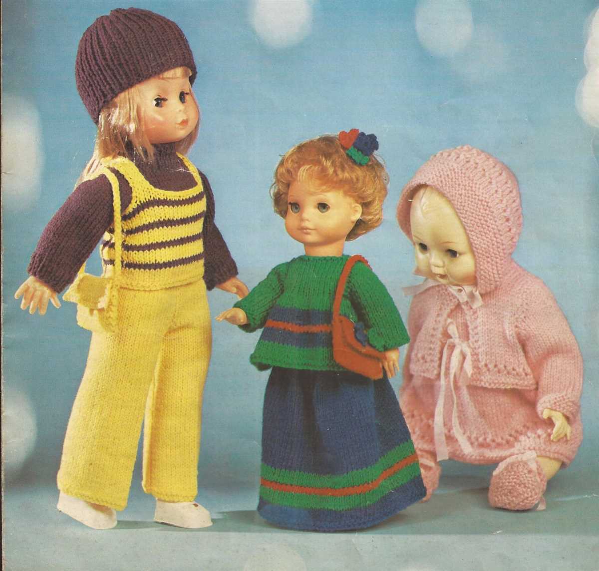 12 inch doll clothes knitting patterns free