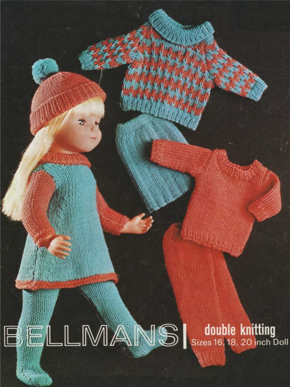 12 inch doll clothes knitting patterns free