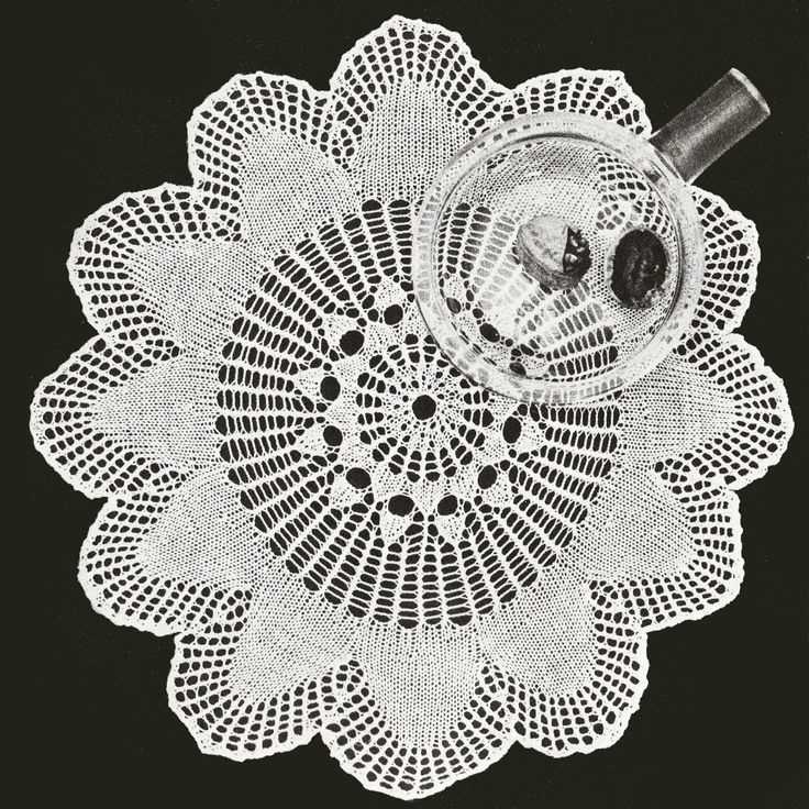2 needle knitted doily patterns