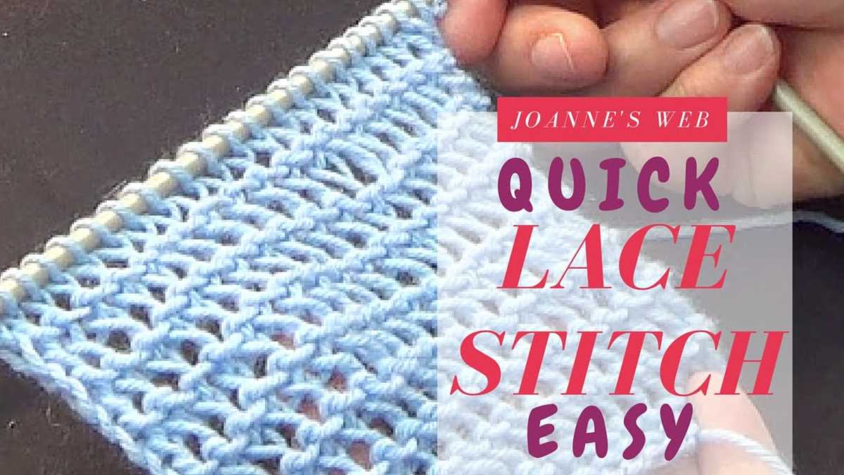 2 row lace scarf knitting pattern