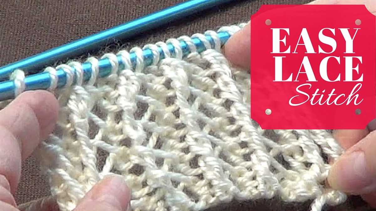 2 row lace scarf knitting pattern