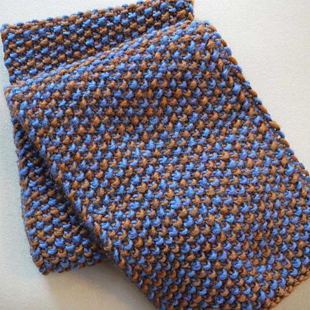 2 colour scarf knitting patterns