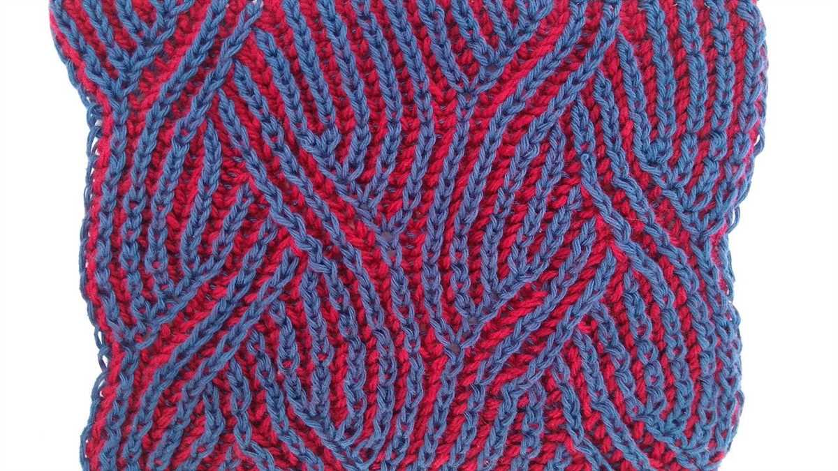 2 colour scarf knitting patterns