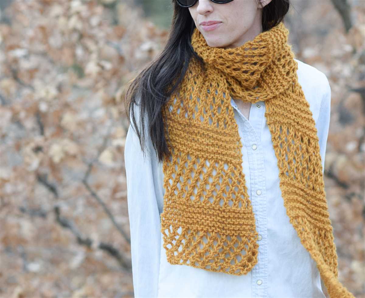 2 hour scarf knitting pattern