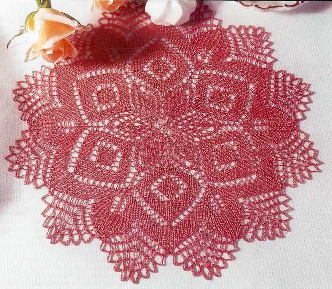 2 needle knitted doily patterns