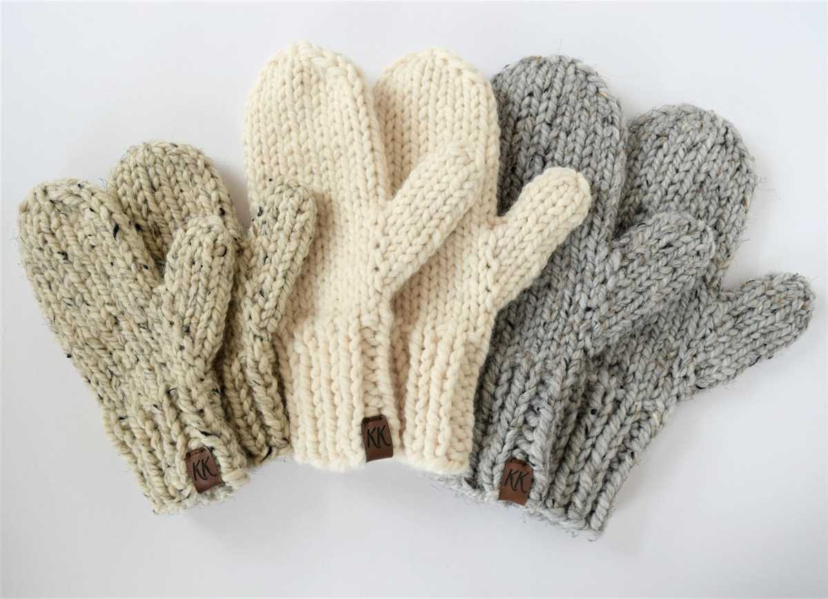 Easy mittens knitting pattern