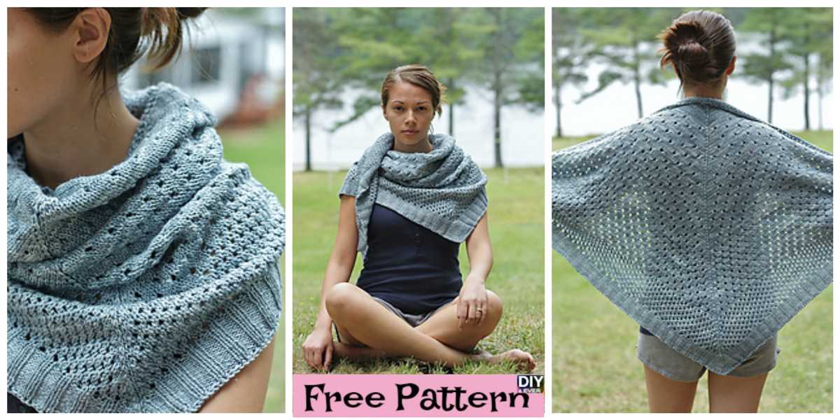 Triangle scarf knitting pattern
