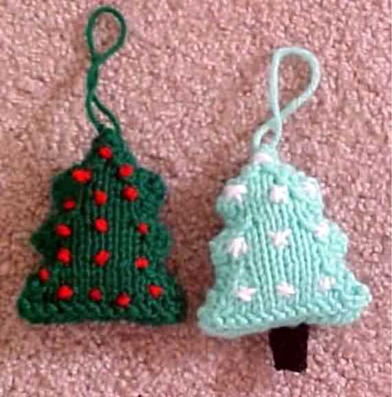 Free knit christmas tree pattern