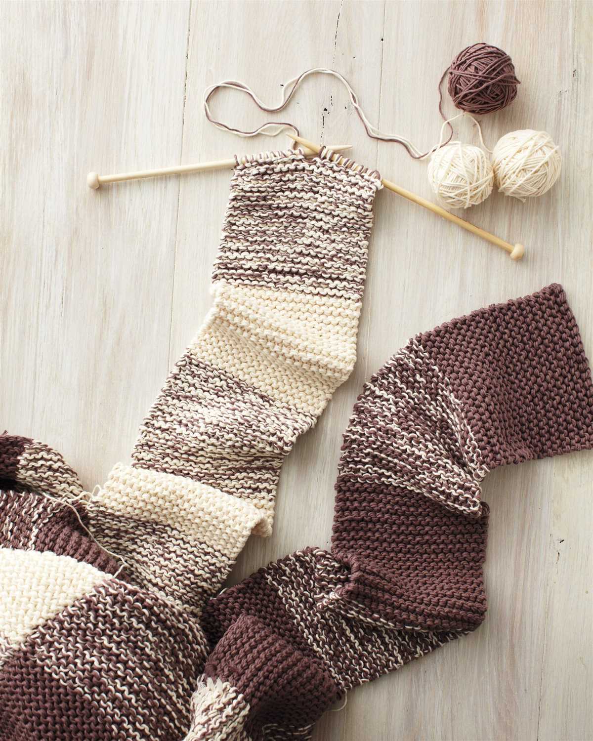 Yarn over knit two together scarf pattern