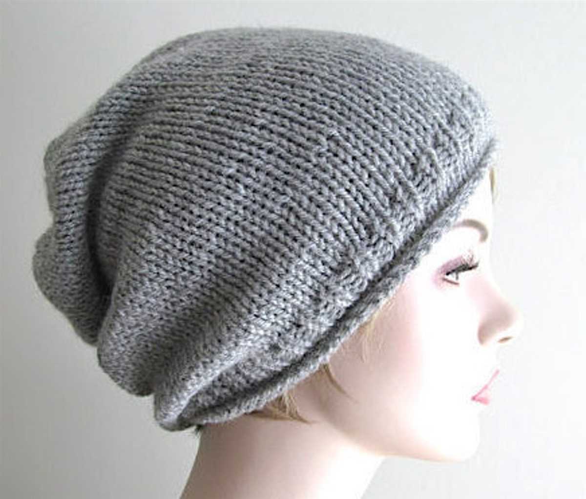 Hipster knit hat pattern