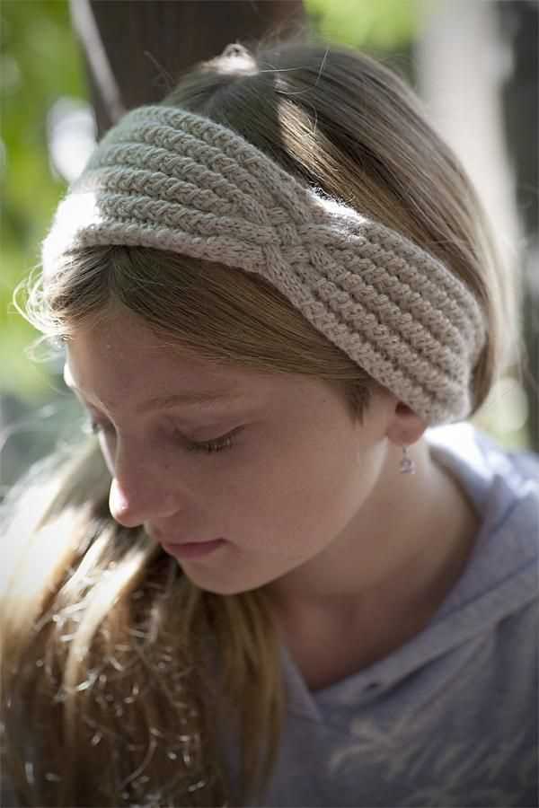 Simple ear warmer knitting pattern