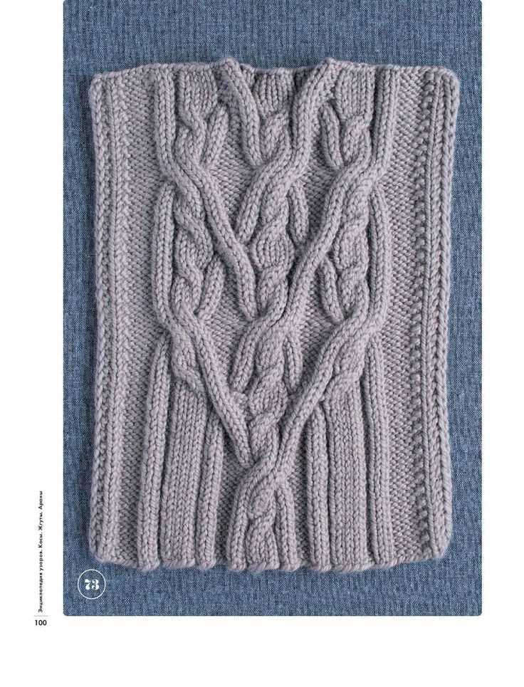 Aran cable scarf free knitting pattern