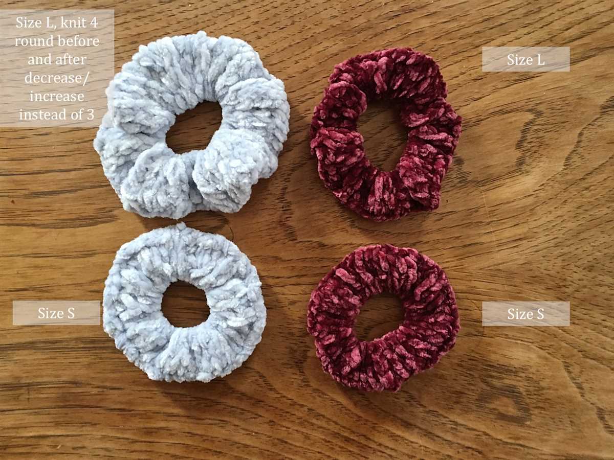Knit scrunchies pattern