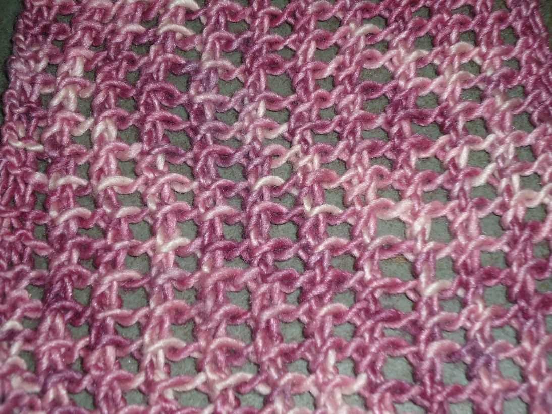 2 row lace scarf knitting pattern