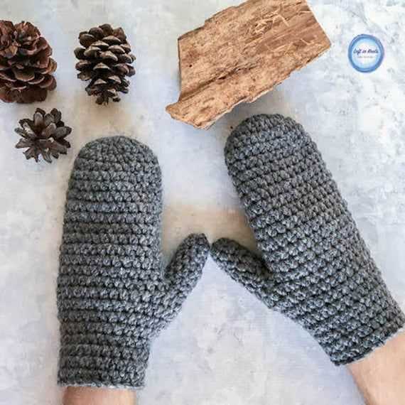 Knit mitten pattern bulky yarn