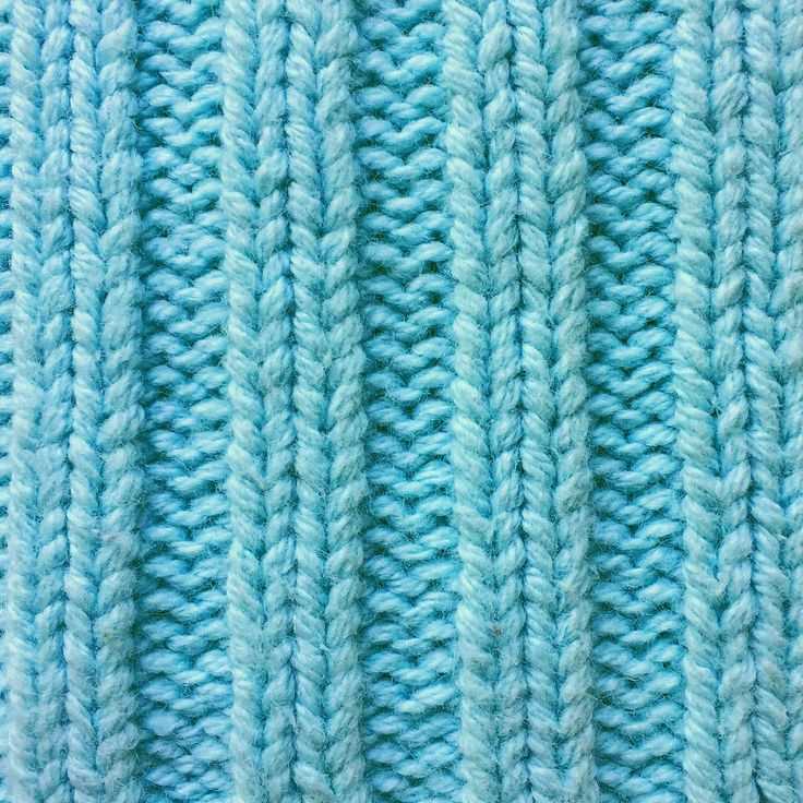 Broken rib knitting pattern