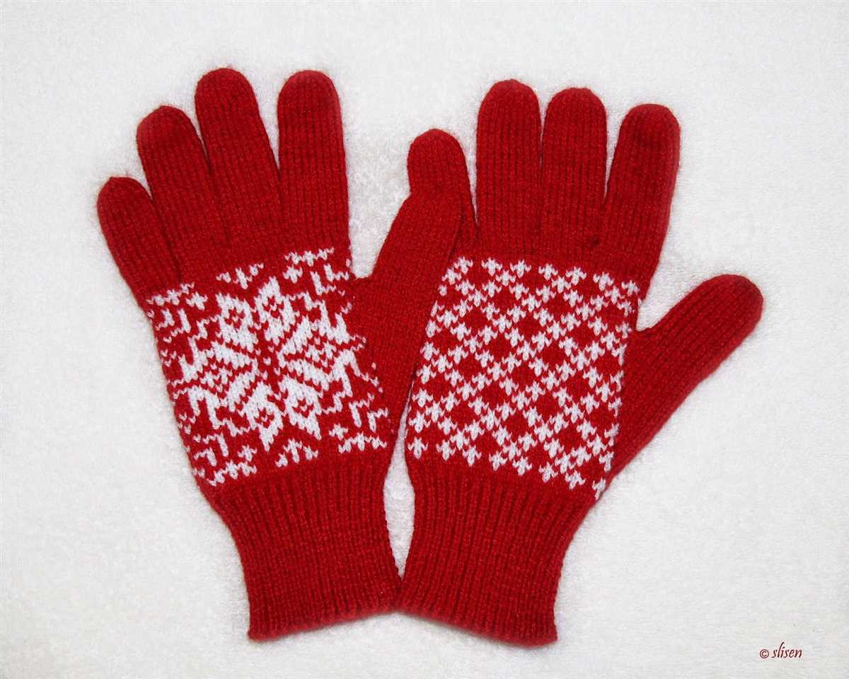 Loom knitting gloves patterns