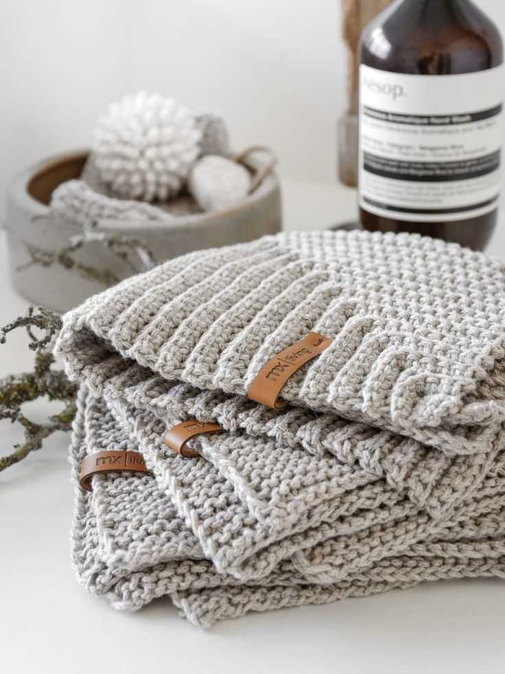 Knitted tea towel pattern