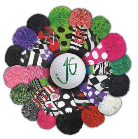 Golf head cover pattern knit