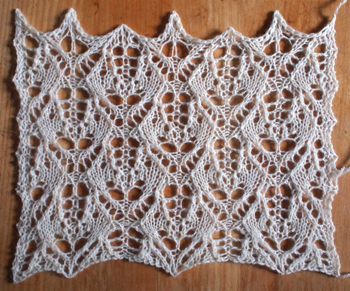 Gothic lace knitting pattern
