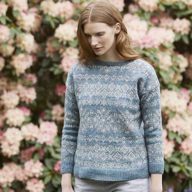 Flower sweater knitting pattern