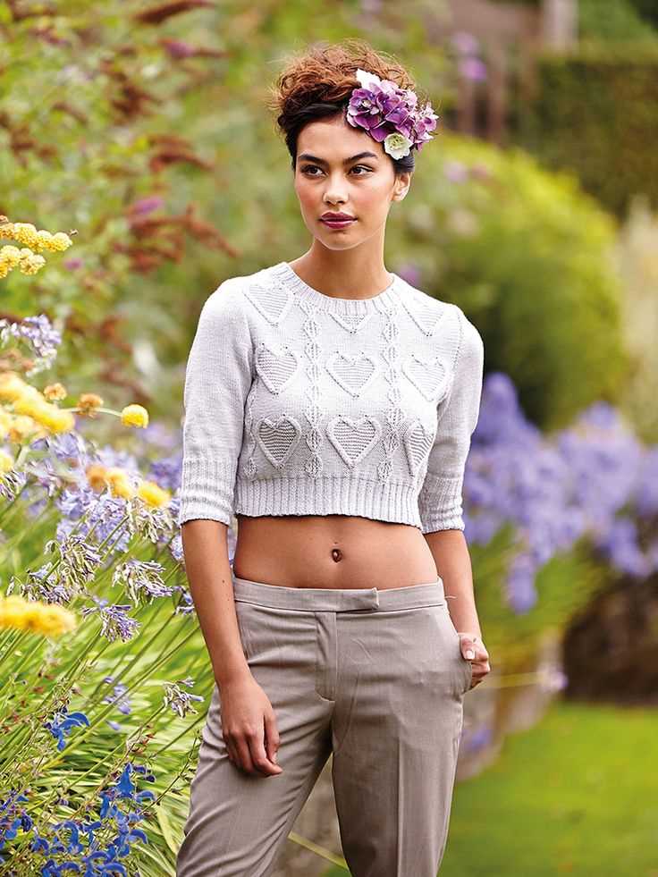 Free crop sweater knitting patterns