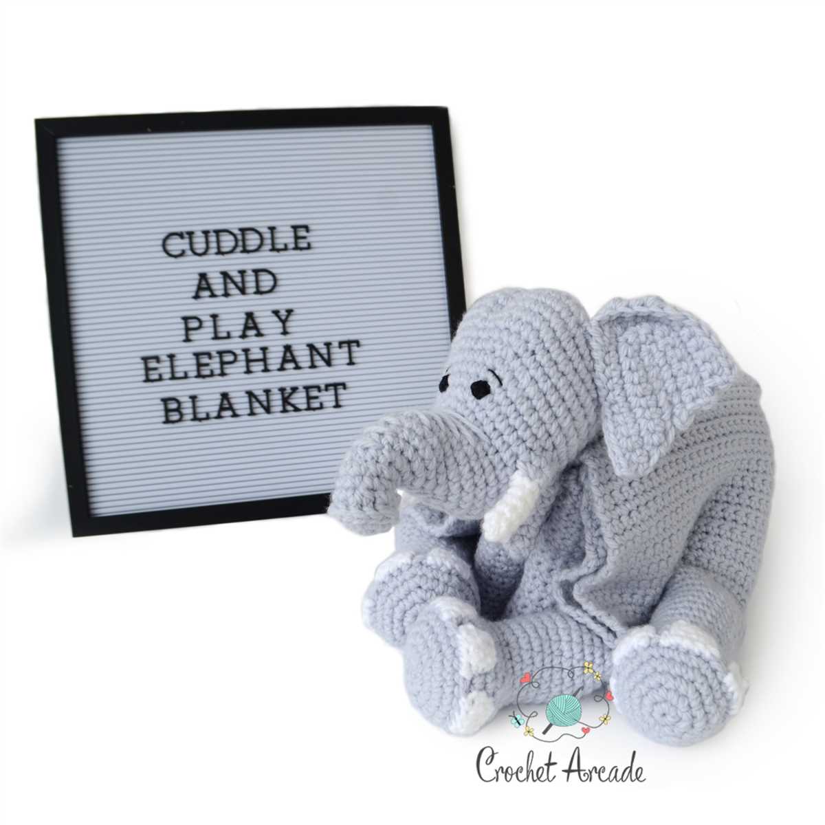 Free elephant blanket knitting pattern