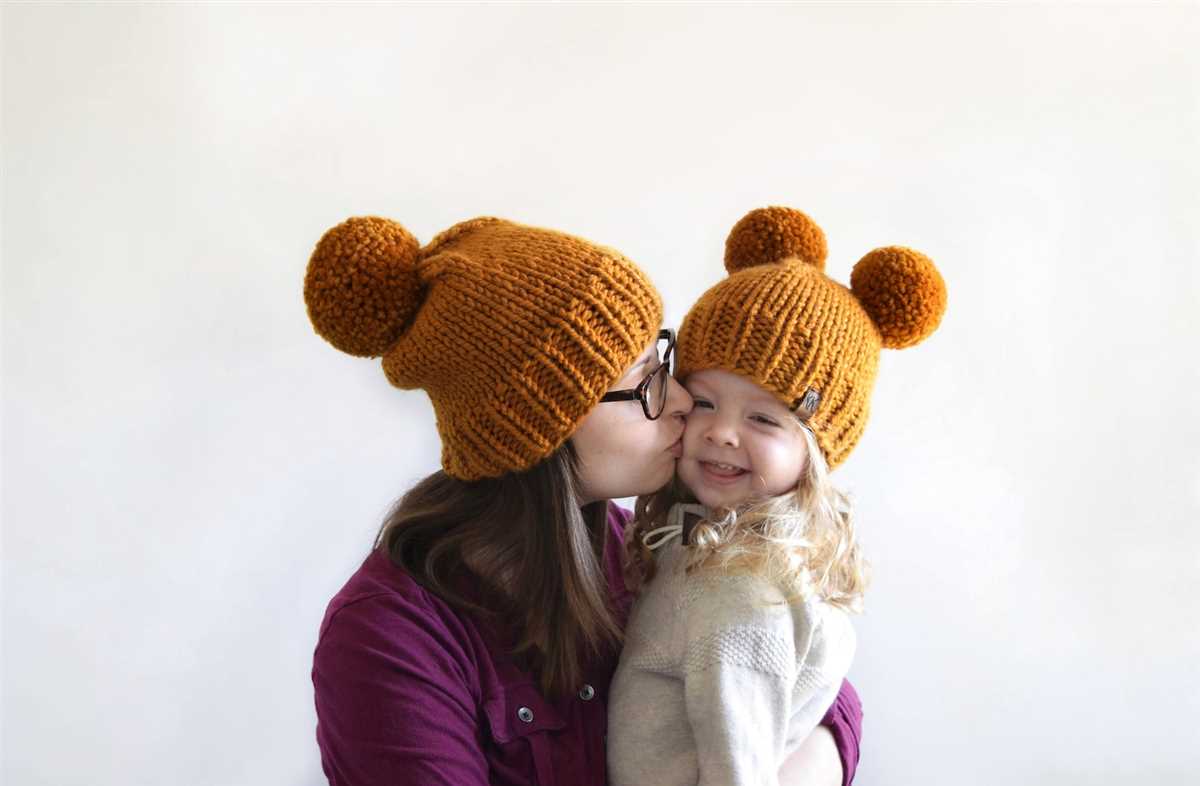 Knitted childrens beanie pattern