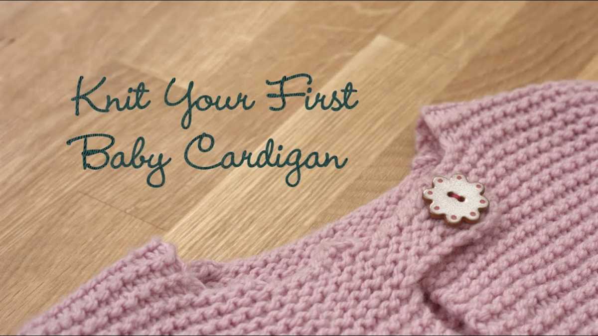 Knit baby cardigan pattern free