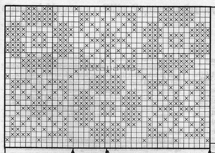 Knit cross pattern
