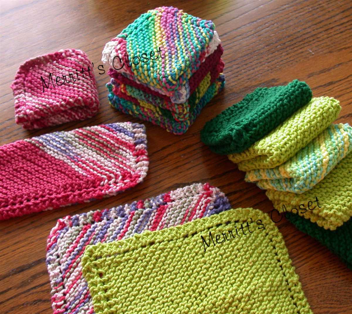Easy knitted dishcloths free patterns