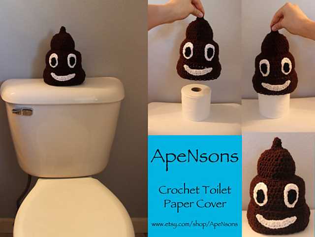 Knitted toilet roll cover pattern