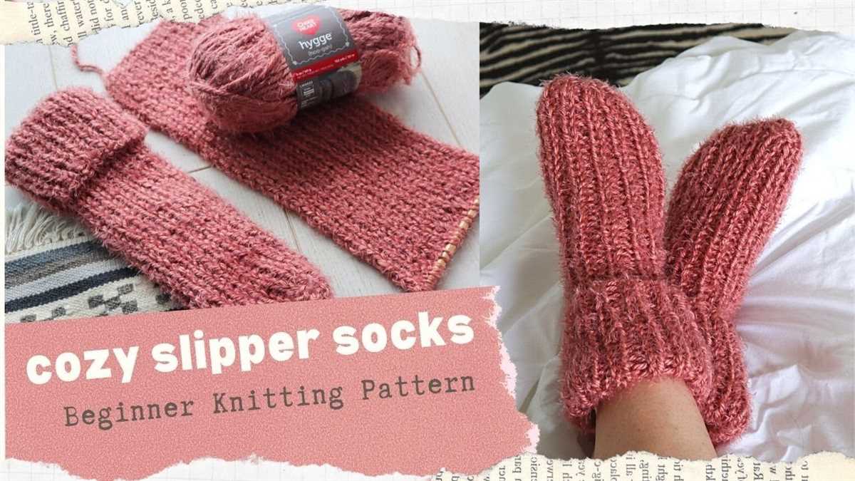 Easy sock knitting pattern 2 needles
