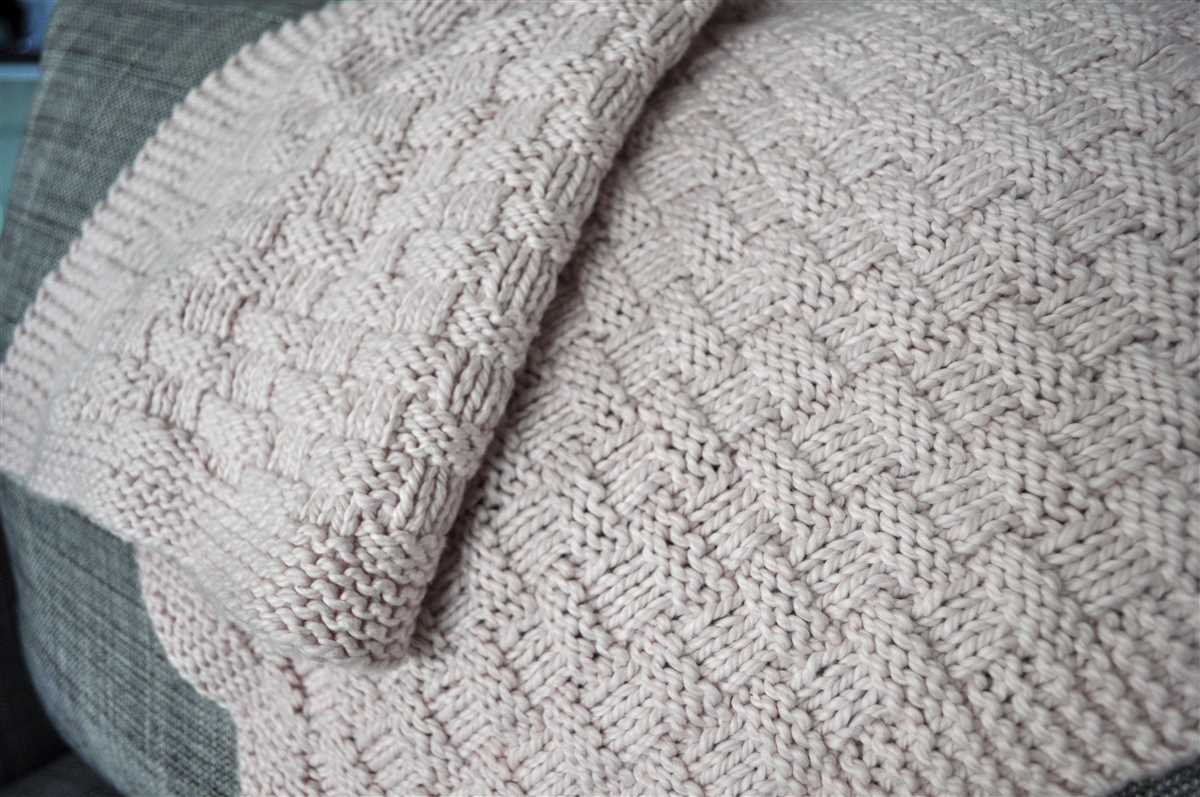 Basket weave blanket knit pattern free