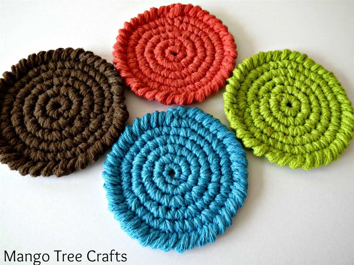 Knit coasters free pattern