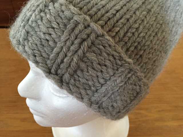 Knit bulky hat pattern