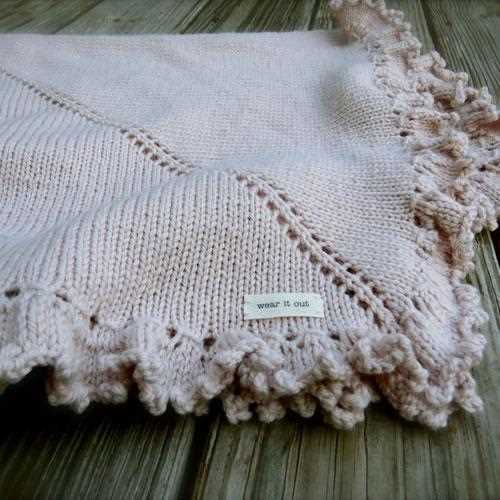 Knit and purl baby blanket pattern