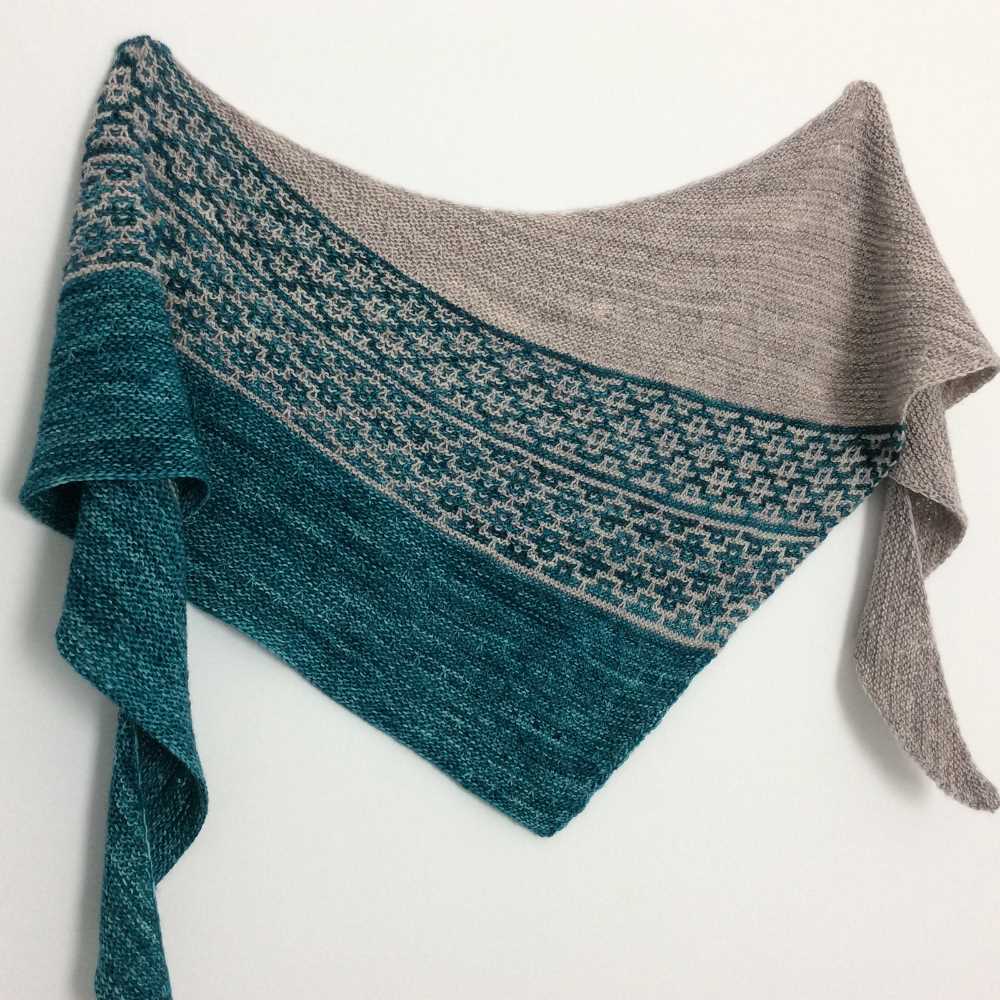 Mosaic scarf knitting pattern