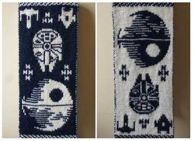 Star scarf knitting pattern