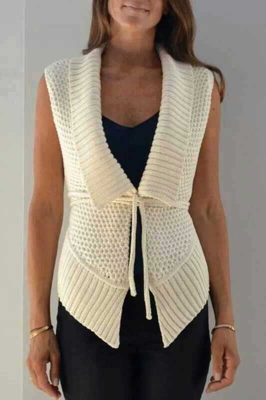 Knit vest top pattern