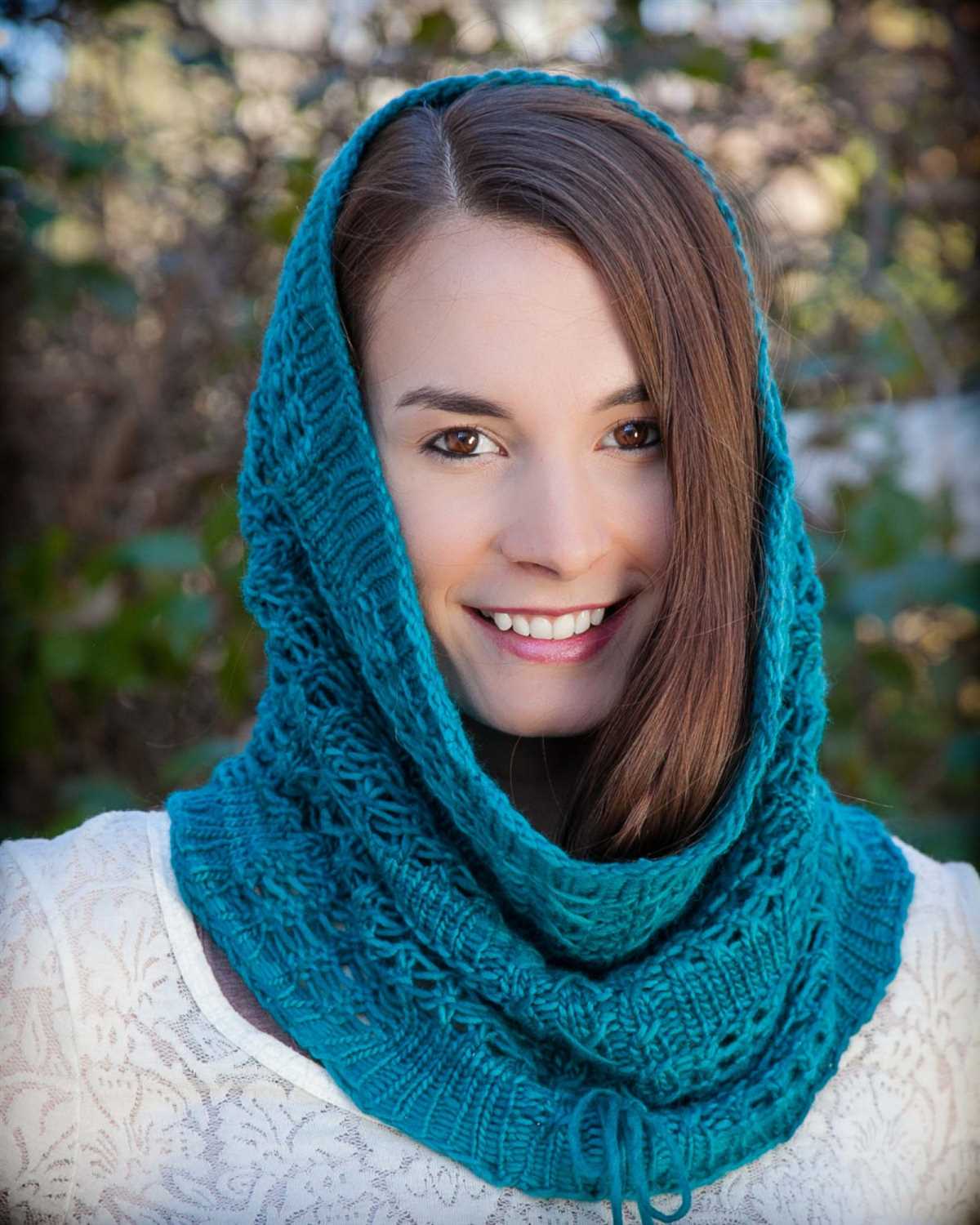Loom knit hooded cowl pattern