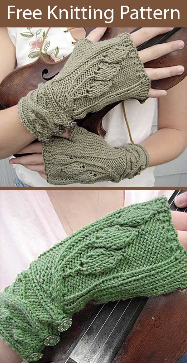 Chunky fingerless gloves knitting pattern