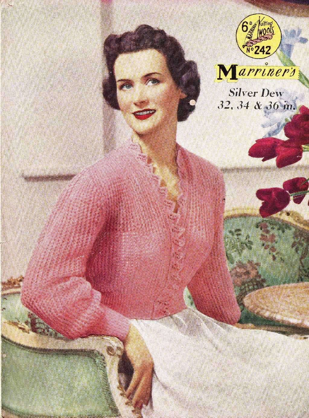 Vintage lady knitting patterns