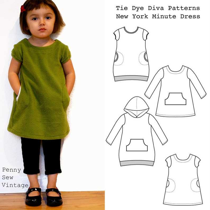 Easy jersey knit dress pattern
