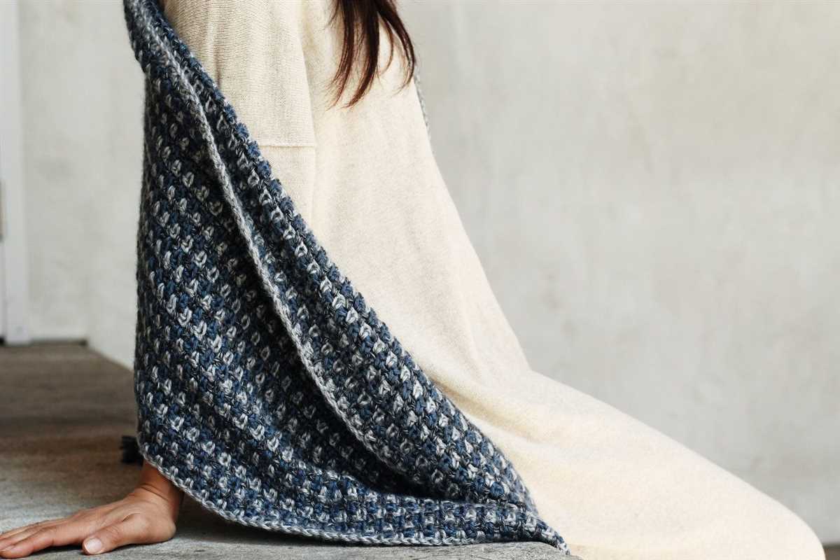 Knit wheelchair wrap pattern