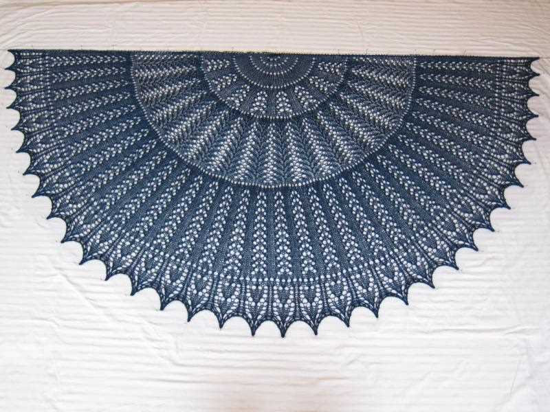 Pi shawl knitting pattern