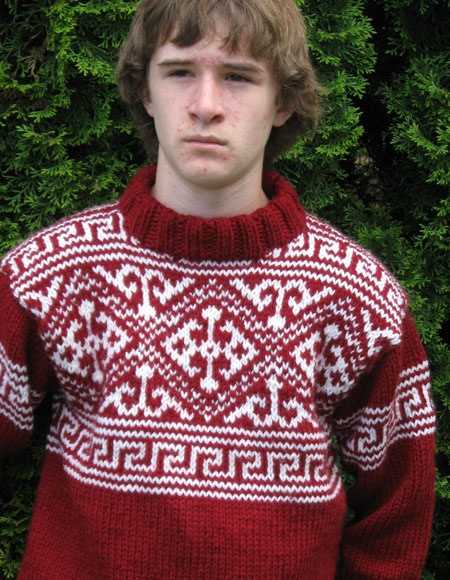 Nordic sweater knitting pattern