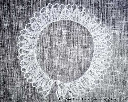 Knit lace collar pattern