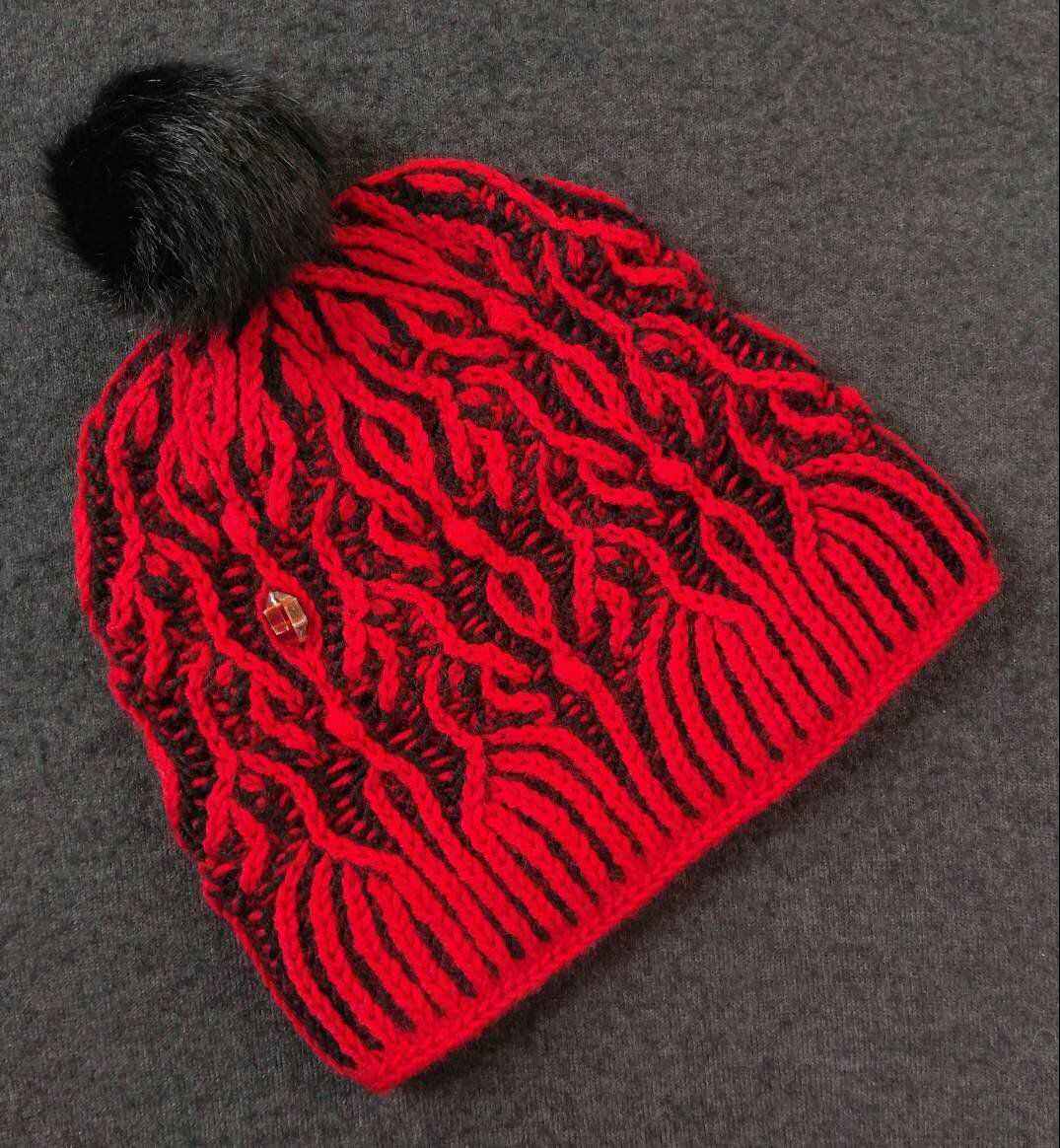 Brioche knit hat pattern